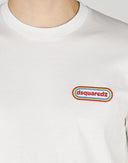 Tricou DSQUARED2, Logo Colorat Frontal, Alb