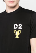 Tricou DSQUARED2, Pixel Print, Black S74GD1151S23009900