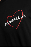 Tricou DSQUARED2, Cool Fit, Heart, Negru