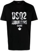Tricou DSQUARED2, Subarbans Print, Black