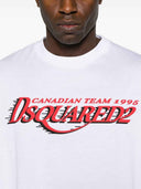 TRICOU DSQUARED2, Team 1995 Print, White