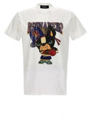 Tricou DSQUARED2, Logo Dog Print, White