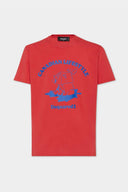 Tricou DSQUARED2, Cool, Fit, Bear Print, Red