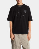 Tricou DSQUARED2, Phys Ed Print, Loose Fit, Black