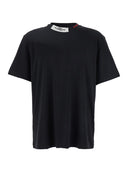 Tricou DSQUARED2, Crewneck, Details, Cotton, Black, Regular Fit