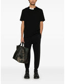 Tricou DSQUARED2, Crewneck, Details, Cotton, Black, Regular Fit