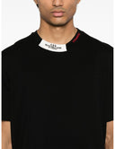 Tricou DSQUARED2, Crewneck, Details, Cotton, Black, Regular Fit