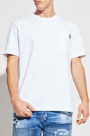 SET TRICOURI DSQUARED2, Twin Pack, Logo D2 atasat, Alb, Regular Fit