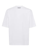 Tricou DSQUARED2, Large Obsessed2, Simple, White