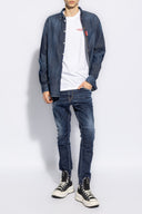 BLUGI DSQUARED2, Skater, Navy Blue, Insert Logo