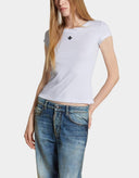 Tricou DSQUARED2, Mini Fit Maple Leaf, White