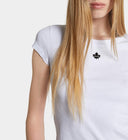 Tricou DSQUARED2, Mini Fit Maple Leaf, White