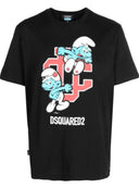 Tricou DSQUARED2 ,Smurfs Regular T-Shirt, Black