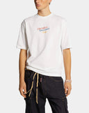 Tricou DSQUARED2, Summer Lovers, Loose Fit Embroidered, White