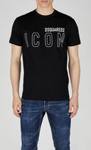 Tricou DSQUARED2, Icon White Black S79GC0063S23009980