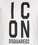 Tricou DSQUARED2, Insertie Icon Neagra, Alb