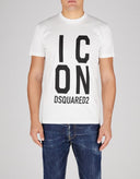 Tricou DSQUARED2, Insertie Icon Neagra, Alb
