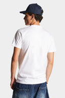 Tricou DSQUARED2, Cool/Slim Fit, White Icon, Scribble Print