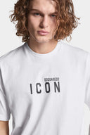Tricou DSQUARED2, Black Icon Loose Fit, White