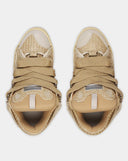 Sneakers Lanvin, Curb Design, Raffia Pattern, Beige Neutral
