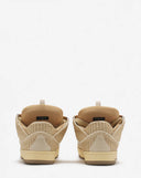 Sneakers Lanvin, Curb Design, Raffia Pattern, Beige Neutral