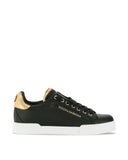 Sneakers Dolce&Gabbana, Negru, Accesorizat Logo Brand Portofino