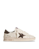 Sneakers GOLDEN GOOSE, STARDAN, Glitter attach, Alb