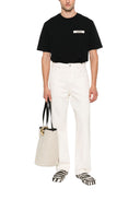 Tricou JACQUEMUS, Le T-shirt Gros Grain, Negru