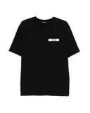 Tricou JACQUEMUS, Le T-shirt Gros Grain, Negru