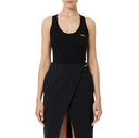 TOP ELISABETTA FRANCHI,Top in ribbed knit fabric with breast pocket