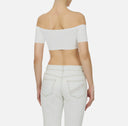 Top ELISABETTA FRANCHI,  knit fabric, Alb