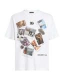 TRICOU DOLCE & GABBANA, Postcard Print, White