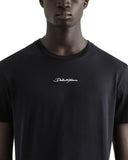 TRICOU DOLCE & GABBANA, White Logo Embroidered, Navy Blue