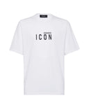 Tricou DSQUARED2, Black Icon Loose Fit, White