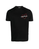 Tricou DSQUARED2, Cool Fit, Heart, Negru