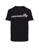 Tricou DSQUARED2, D2 White Leaf, Negru