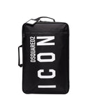 Troler DSQUARED2, Icon Logo Suitcase, Black