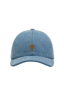 Sapca AMI PARIS, Blue Denim Ami De Coeur Embroidery Cap