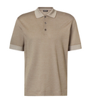 Tricou Zegna, Little Logo, Simple, Silk, Beige