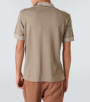 Tricou Zegna, Little Logo, Simple, Silk, Beige