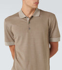 Tricou Zegna, Little Logo, Simple, Silk, Beige