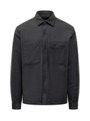 Camasa Zegna, Wool, Buttoned Long Sleeved, Grey
